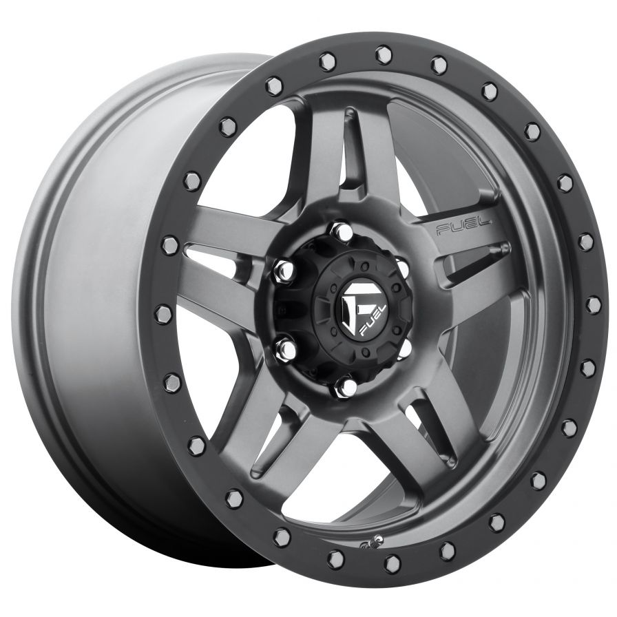 Fuel Wheels<br>Anza Matte Gunmetal Black Lip (17x8.5)